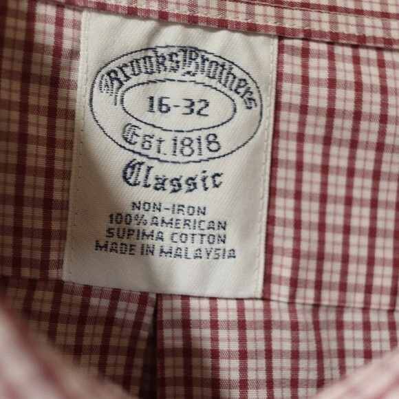 Vintage Brooks Brothers Red Checked Shirt Upcycle Project DIY Sewing Craft 16 - Picture 9 of 13